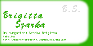 brigitta szarka business card